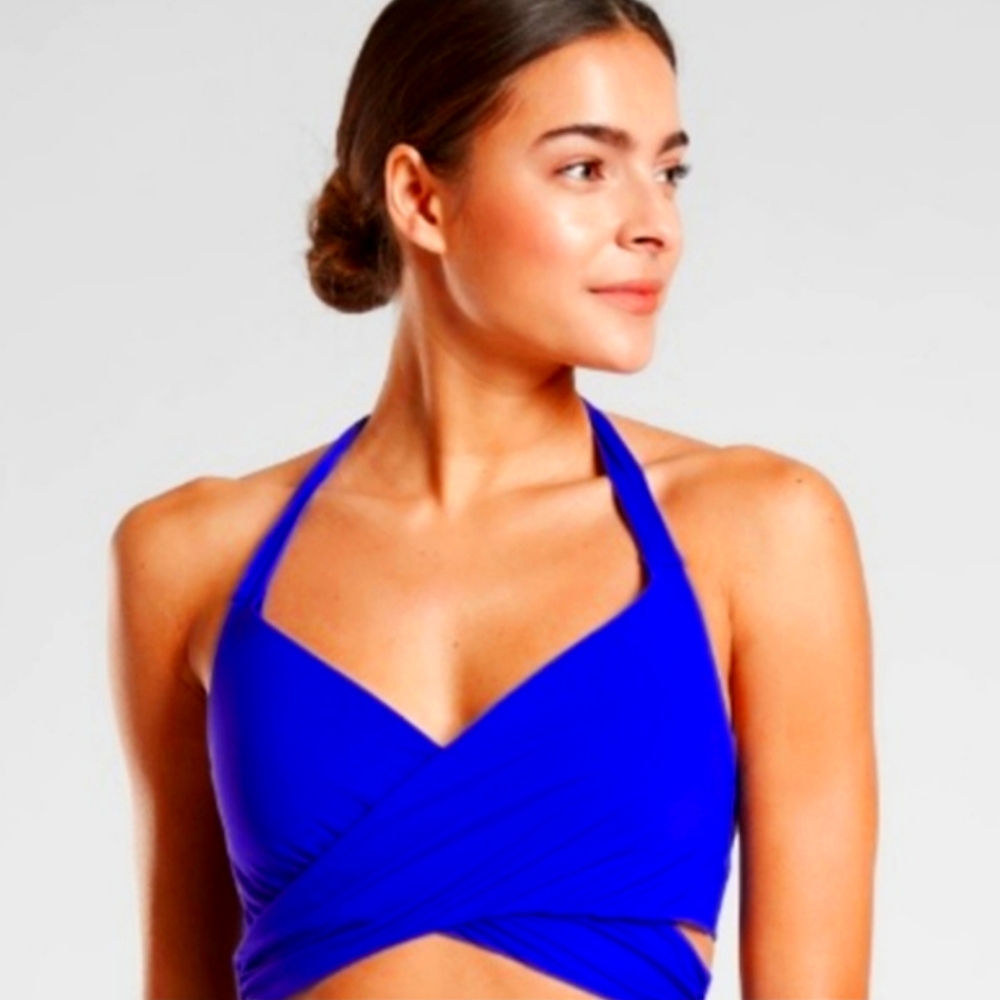 Athleta Women's Blue Bikini Top 36B/C